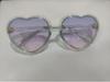 Children's Heart-Shaped Glitter Bee Sunglasses - Trendy Cartoon Style for Girls