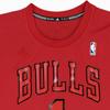 adidas X Colaboración NBA Chicago Bulls Derrick Rose REP Estampado Moda Cómodo Suave Amigable con la Piel Camiseta de Baloncesto para Hombre Rojo BSQ1062