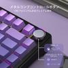 ATTACK SHARK X85 Mechanical Keyboard, 75% Wireless Gaming Keyboard with Knobs, PBT Side-Printed Keycaps, BT 5.12.4 GhzUSB-C Wired, Hot Swap, Linear