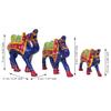 Set of 3 Multicolor Handcrafted Camel Statues Animal Figurines Decorative Showpieces for Home,
