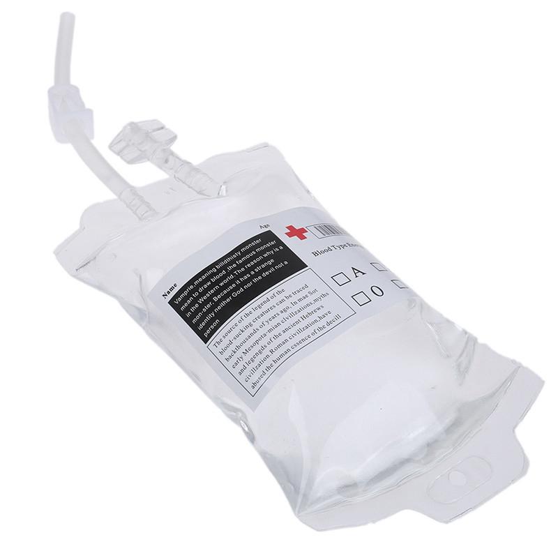 Drink Bag Halloween Vampire Pouch Props Blood Energy Drinking Bag Infusion Beverage Bag