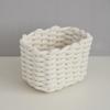 Makeup Beauty Tools Storage Basket Multifunctional Dresser Storage Basket Compact Size Cotton Rope Small Woven Organizer
