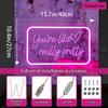 Your Like Really Pretty Neon lights for wall decoration,15.7*10.4 inch pink neon party decoration,USB Dimmable Switch LED Neon Sign for Salon