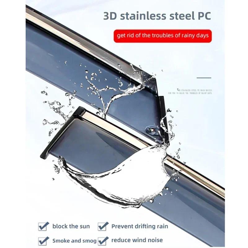 Window Visor for Ford Focus C346 MK3 Hatchback 2010~2018 Car Sun Rain Guard Deflector Awning Shelter Vent Smoke Cover Accessorie