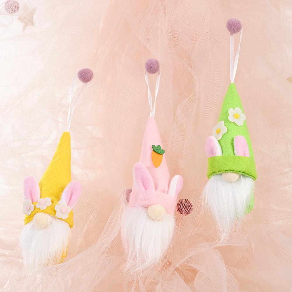 Doll Easter Faceless Pendant With Rabbit Ear Decoration For Holiday Celebrations
