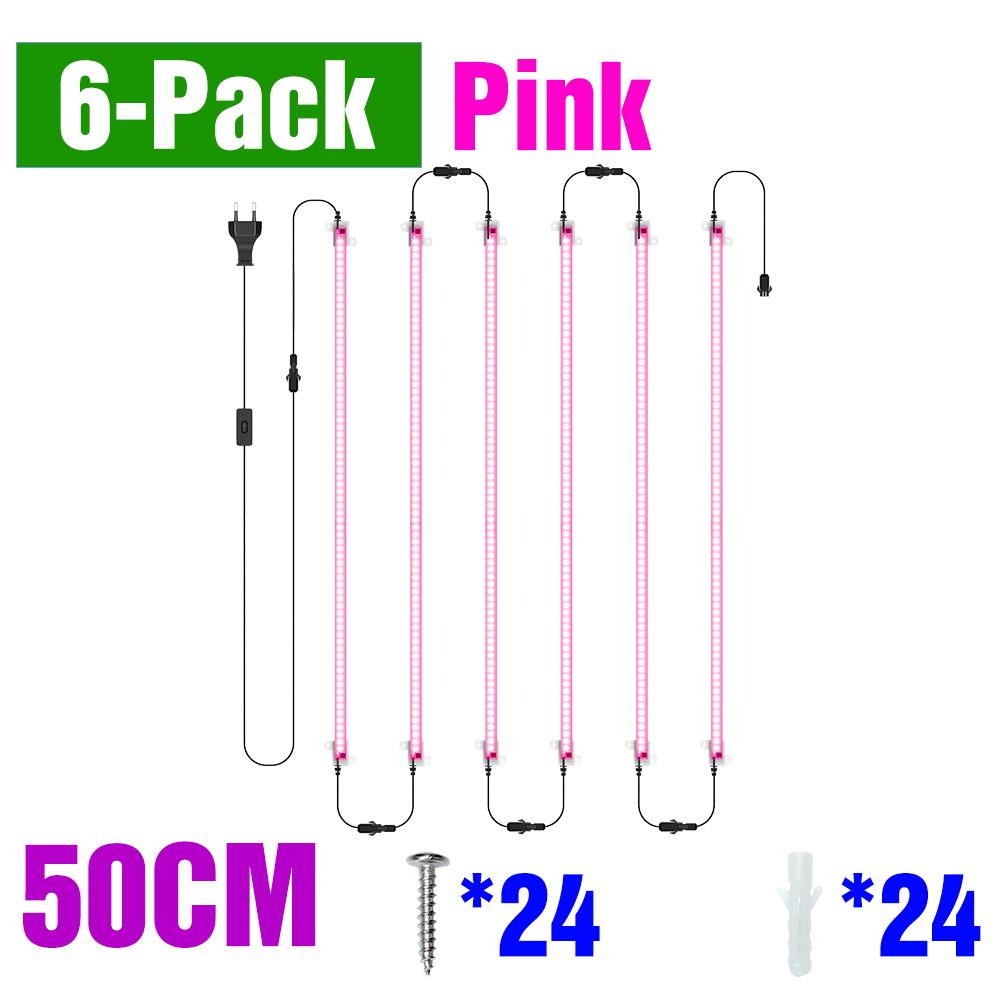 LED Plant Grow Lights Full Spectrum Indoor Hydroponics Seed Flower Vegetables Growth Box Cultivation Lamp EU plug 30/50CM AC220V