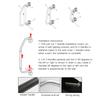 Folding RV Assist Handle with EVA Grip Aluminum Alloy Entry Door Hardware for Caravan Motorhome Trailer Entry Door Assist Bar