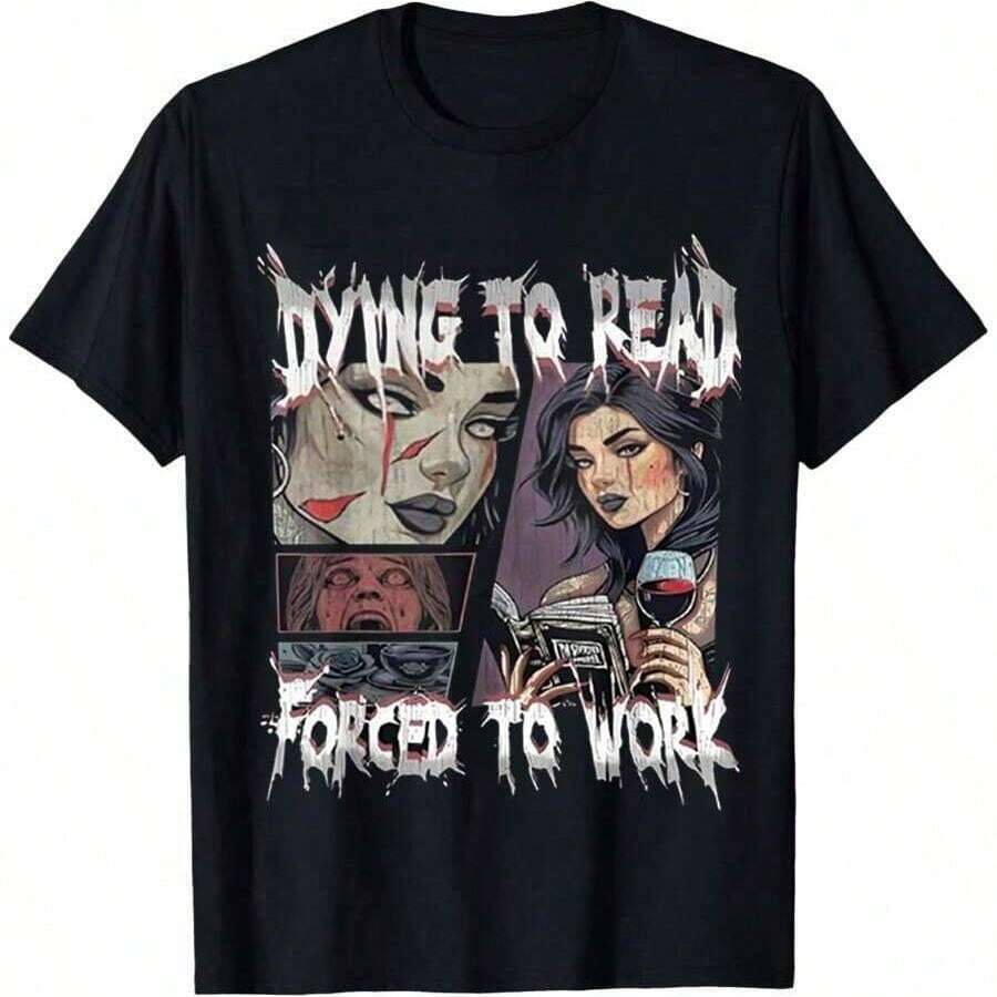 

Retro Graphic Tee for Reading Working Enthusiasts S