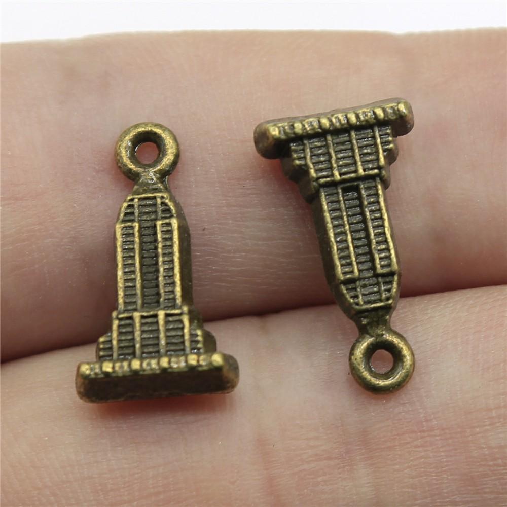 10pcs Vintage Bronze Color Travel Journey Aircraft Passport Trunk Charms Jewelry Making For Necklace Bracelet Keychain Making