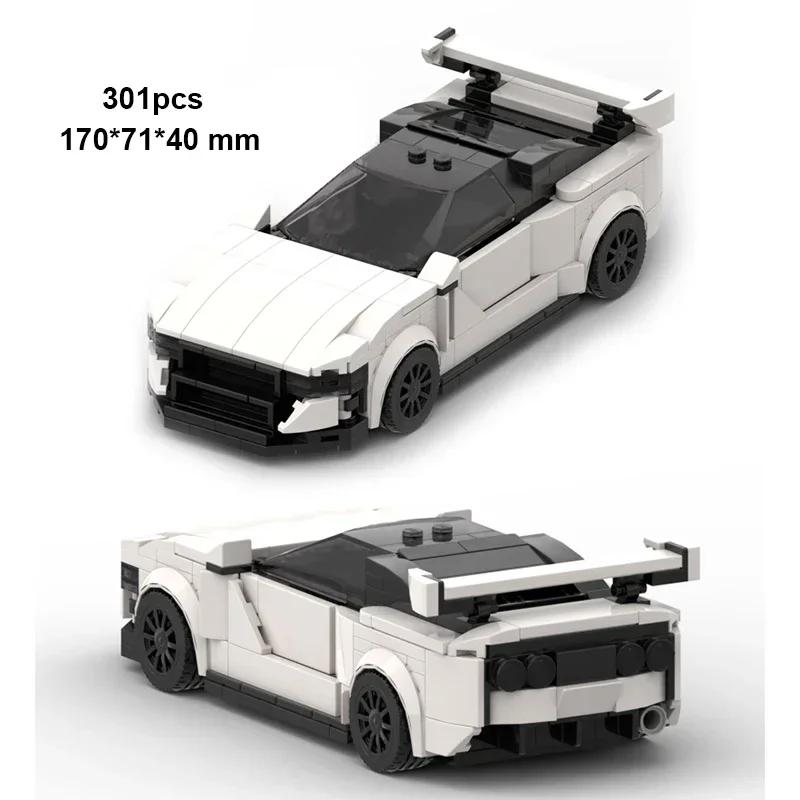 Technisches Auto Stadt Geschwindigkeit Sport MOC Kreatives Rennauto Bausteine Garage Auto Rennauto Auto Fahrzeug Spielzeug