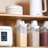 2.5L Airtight Food Storage Container 0.66 Gal Dispenser with Measuring Cup Locking Lid for Flour Sugar Cereal Pet Food