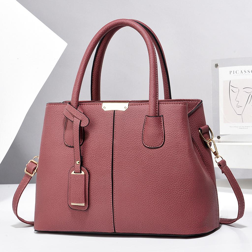 Big bag New fashion handbag Middle-aged mother bag Large capacity shoulder bag Crossbody bag Women's bag