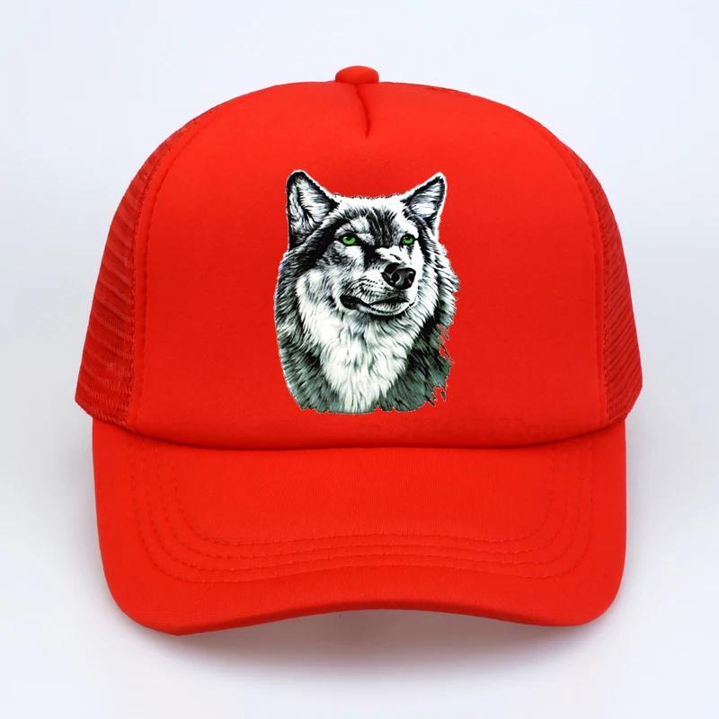 3D Кепка с принтом волка Тотем волка Шляпа Унисекс Женская Крутая Дышащая snapback кепки повседневные Летние Сетчатые Тракерные кепки