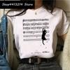 Cat Harajuku Funny Cartoon T Shirt Women Cute Anime Ullzang Tshirt Grunge Kawaii S Fashion Tshirt Korean Style Top Tee Female