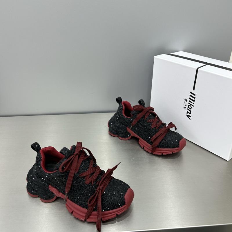 Summer and autumn new casual platform women's shoes rhinestone dad shoes women's versatile full diamond casual shoes women's single shoes women