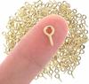 Hooks Screws with Loop for creating jewelry pendants 300 pcs gold 10mm