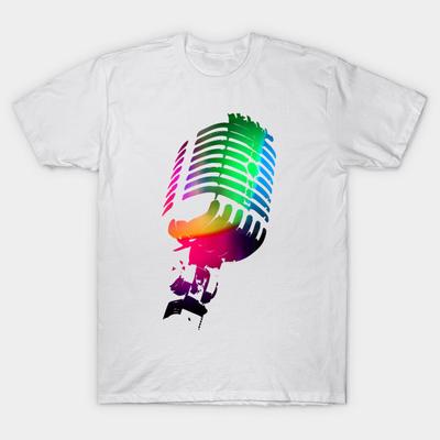 T Shirt Women Retro Mic Harajuku Print Kawaii Tshirt Summer Short Sleeve Female T-Shirt Top Tee