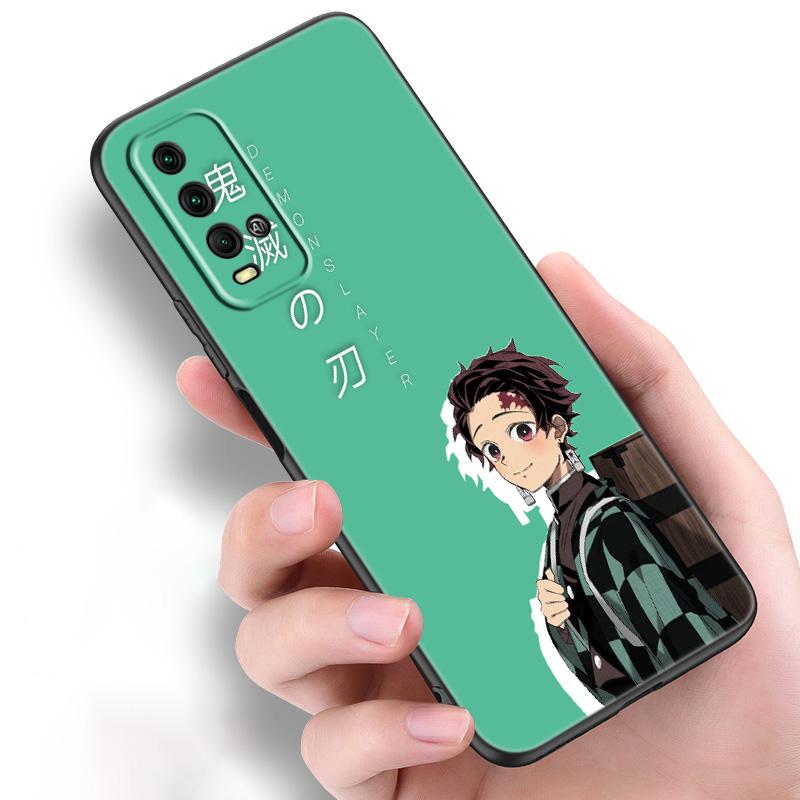 Cartoon Japan Anime Demon Slayer Silicone Phone Case For Xiaomi Redmi Note 11 10 9 8 Pro 11T 10T 10S 9S 8T 9 9A 9C 9T Cover
