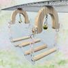 5 Wooden Perch Poles Multifunctional Ring Acrylic 20 Cm 1 Pc