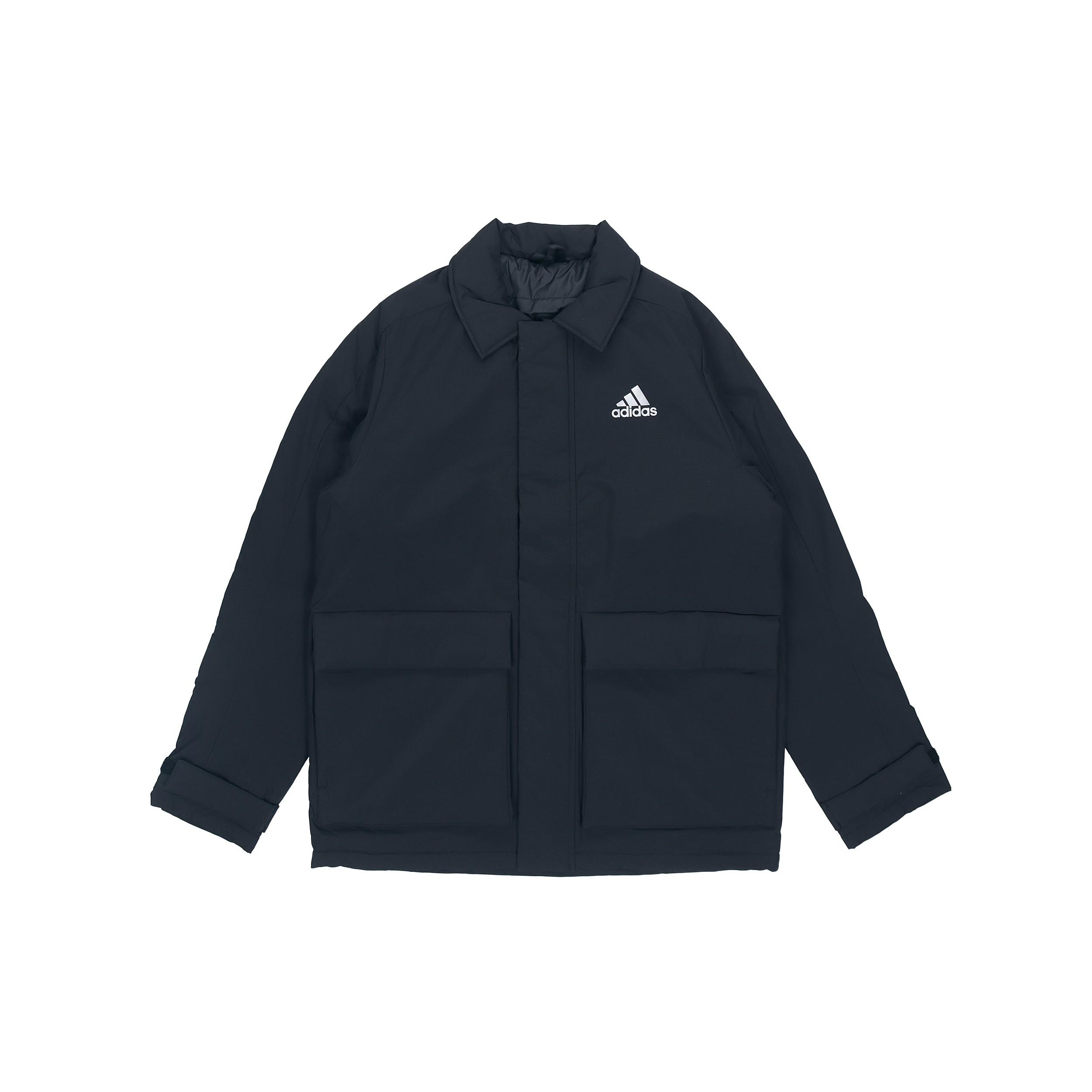 Adidas Puffer Jackets Men s Black Lapel Moderate Other GV5358 XL