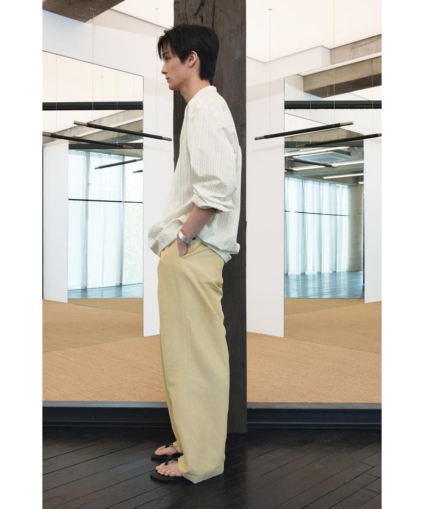 YOUTH Side String Pants - Light Yellow