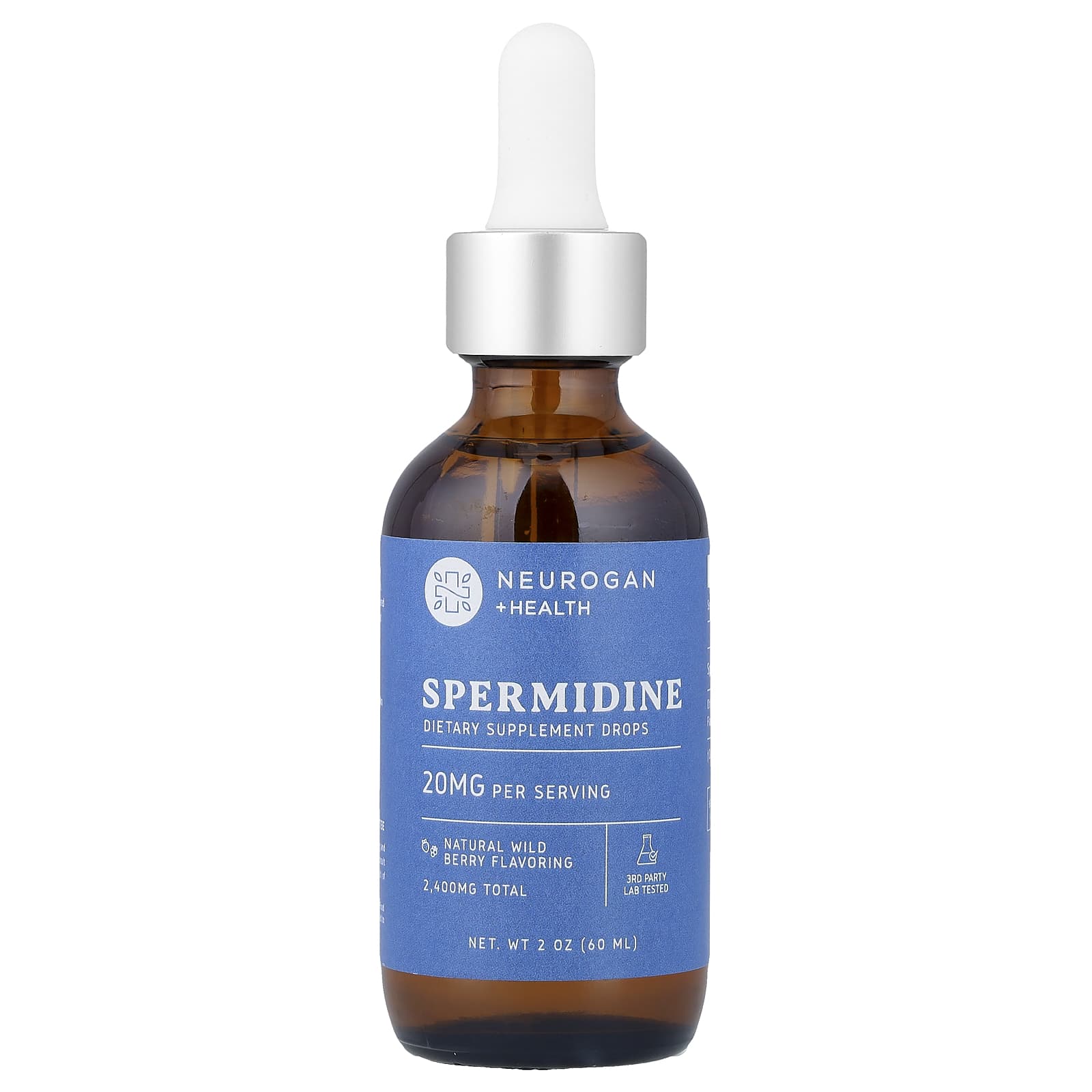 

Neurogan Health, Spermidine Drops, Wild Berry, 20 mg, 60 ml (2 oz)