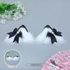 Handmade Plush Cat Ear Hair Clip Women Sweet Kawaii Lolita Accessory In Multiple Colors