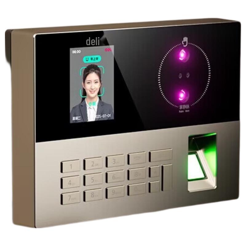 Deli AH208 Multi-Biometric Attendance System CN plug (adapter included)