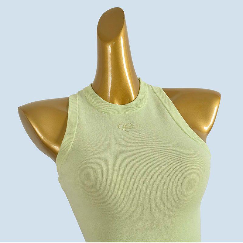 Digging Shoulder I-Shaped Vest Female Summer Outwear Sweet Sexy Silm Knitting Embroidered Strap Vest Dopamine Tops