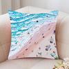 Vintage Maritime Surfing Beach Pillow Case Fashion Square Pillowcase Bedroom Sofa Room Ins Decoration Leisure