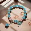 2025 Jadeite Green Jade Rabbit Bracelet: High-End Chinese Style, Year of the Snake, Elegant Women's Niche Beaded Design