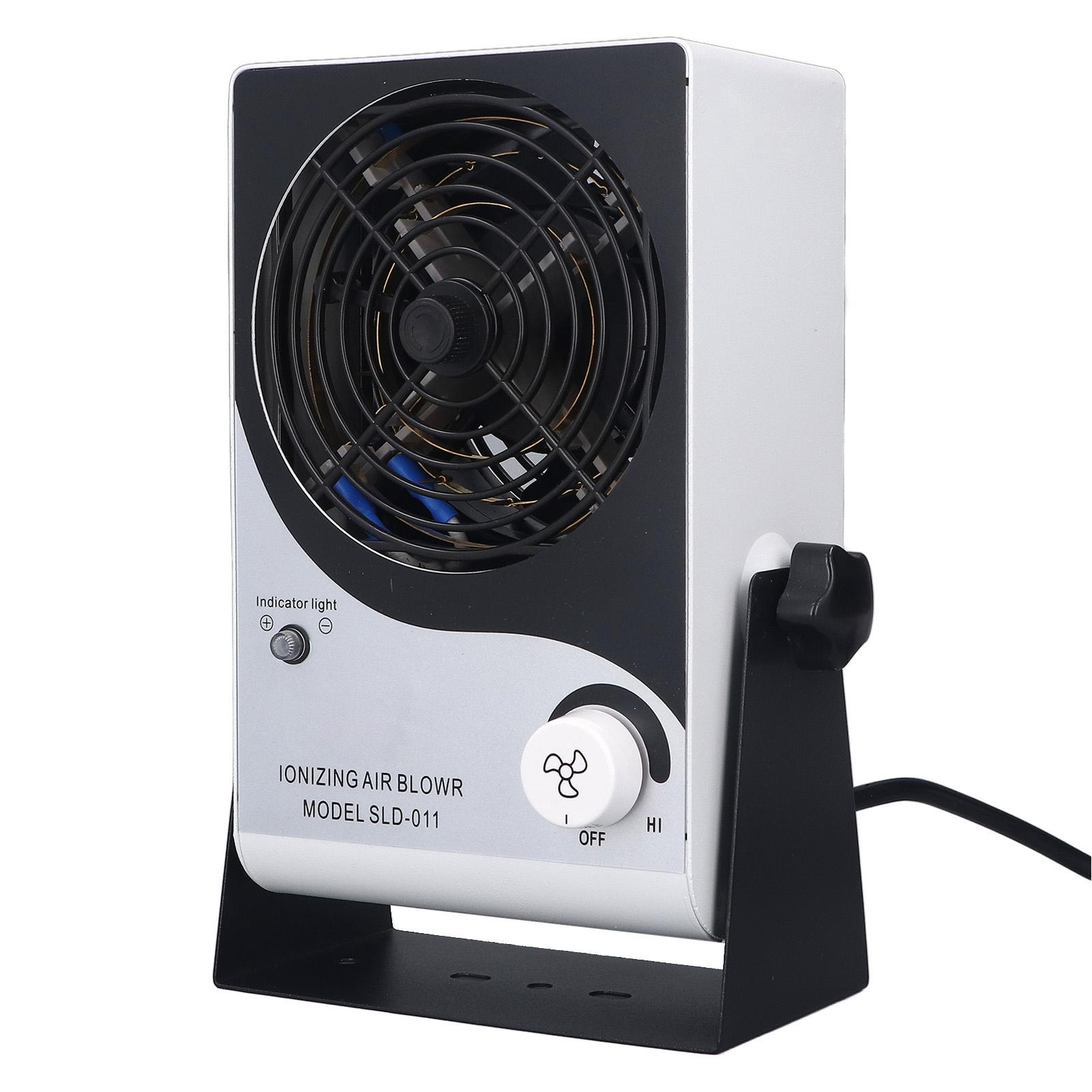 

Настольный ионизирующий воздуходув для удаления статического электричества и пыли, ионизатор ESD, вентилятор для производственных линий, США