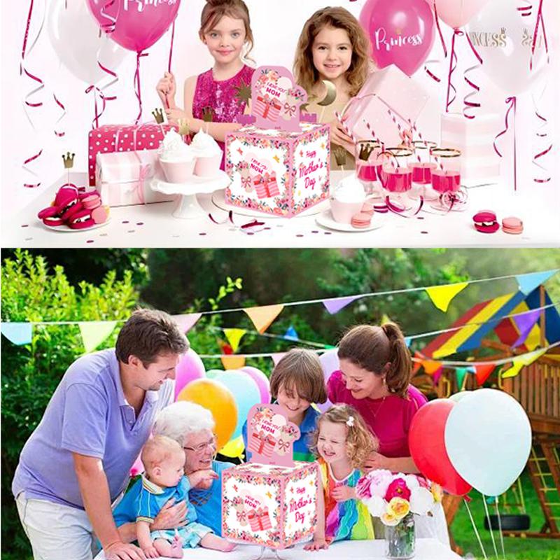 Mother'S Day Surprise Money Pull Box Funny Pumping Money Gift Box With Greeting Card For Mom Grandmother Birthday Party Decor