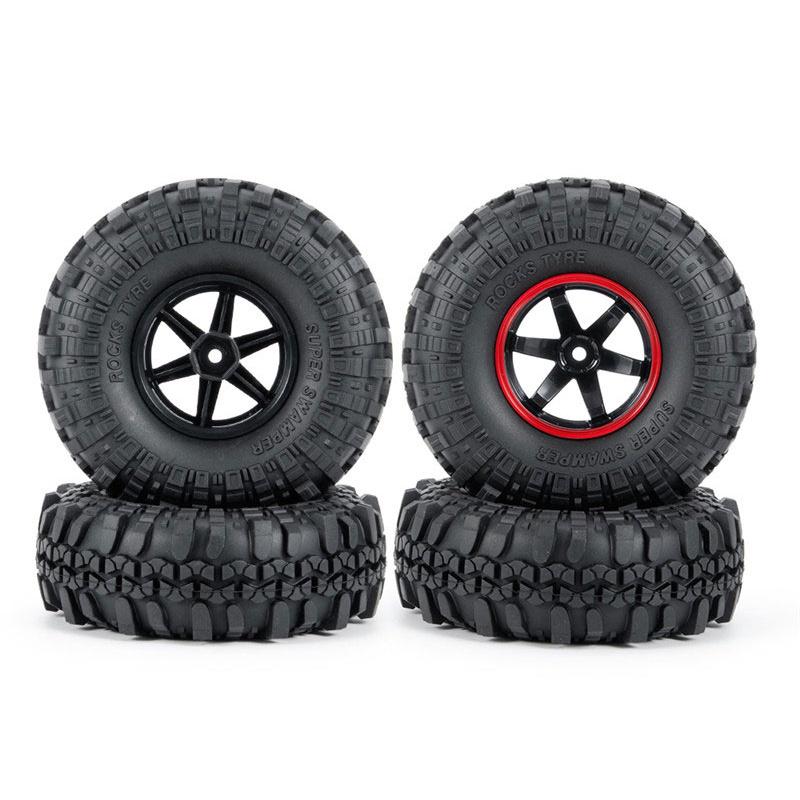 4 Stück 110mm Super Swamper Reifen RC Crawler Reifen Mit Schaumstoffeinsatz Für Ultimativen Grip