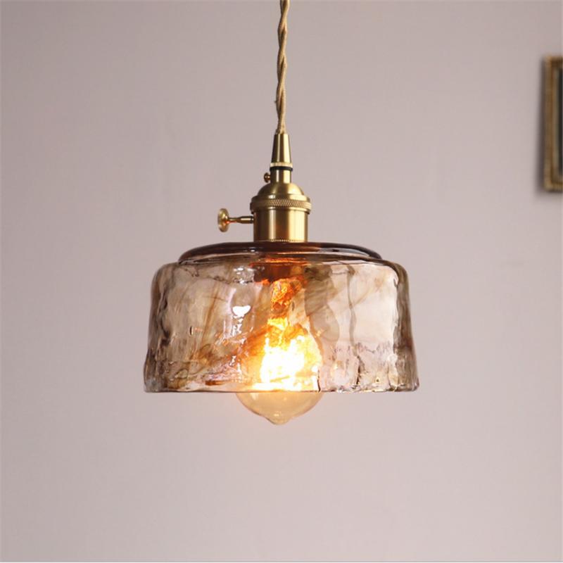Modern Nordic Brass Glass Pendant Lights Kitchen Restaurant Bar Living Room Bedroom Hanging Pendant Lamp