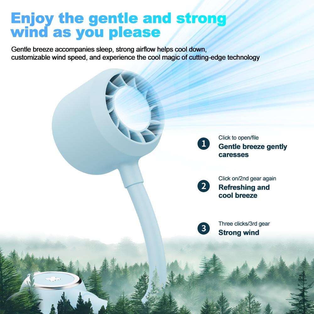 Multifunctional Magnetic Fan With Light USB Rechargeable Fan Outdoor Rotatable Fan Cooling Travel Hand Fans Desktop Phone Stand