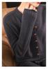 Autumn/Winter New Pure Wool Round Neck Long Sleeve Women's Cardigan Sweater Coat