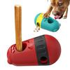 Brinquedo para cachorro Bully Stick Holder, alimentador lento, bola de brinquedo dispensador de comida para cães pequenos e médios, design de rolamento irregular, brinquedos para cães