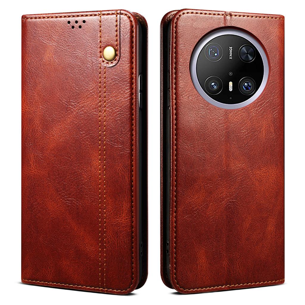 For Huawei Mate 70 Pro/Mate 70 Pro+ Case Crazy Horse Texture Waxy Leather Wallet Stand Phone Cover