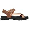 Coach Classic Logo Thick Sole Round Toe Slide Sandals Women Sandals Brown CAP63-CAH