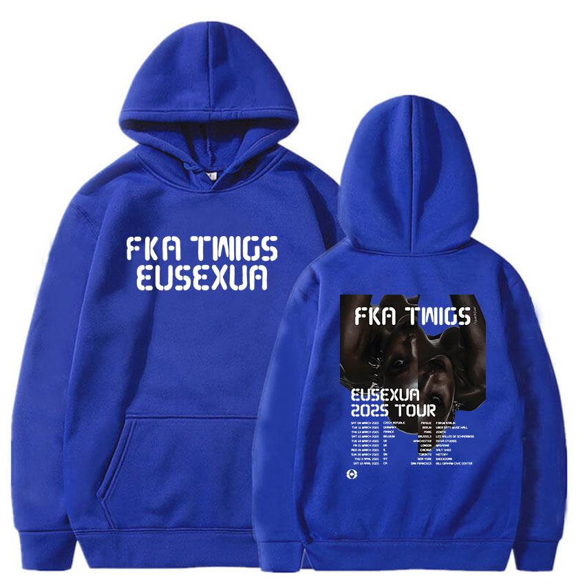 FKA Twigs Eusexua Tour Felpe con Cappuccio Manica Lunga con Cappuccio Felpe da Donna Streetwear Unisex Comode Sudaderas Stampa