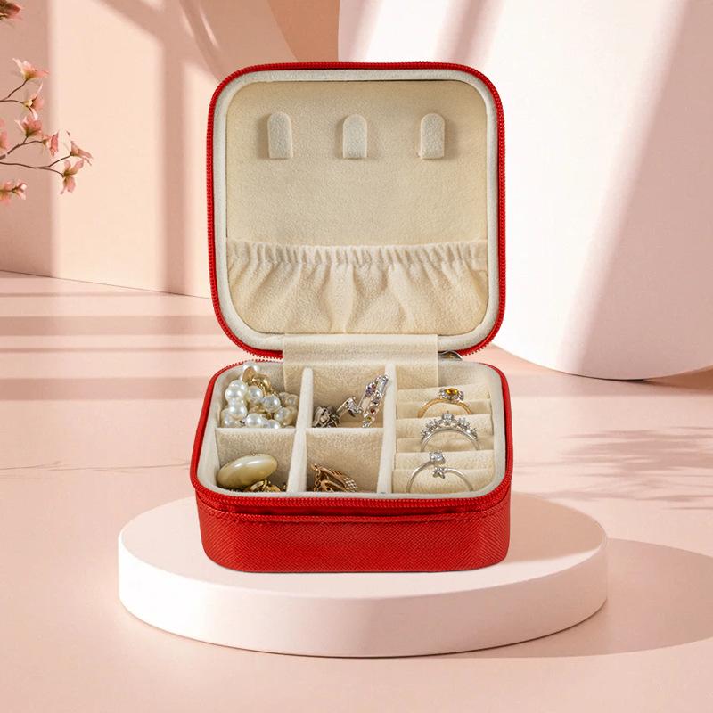 Portable Jewelry Box European Princess Travel Korean Hand Jewelry Jewelry Bag Earrings Ring Small Storage Box