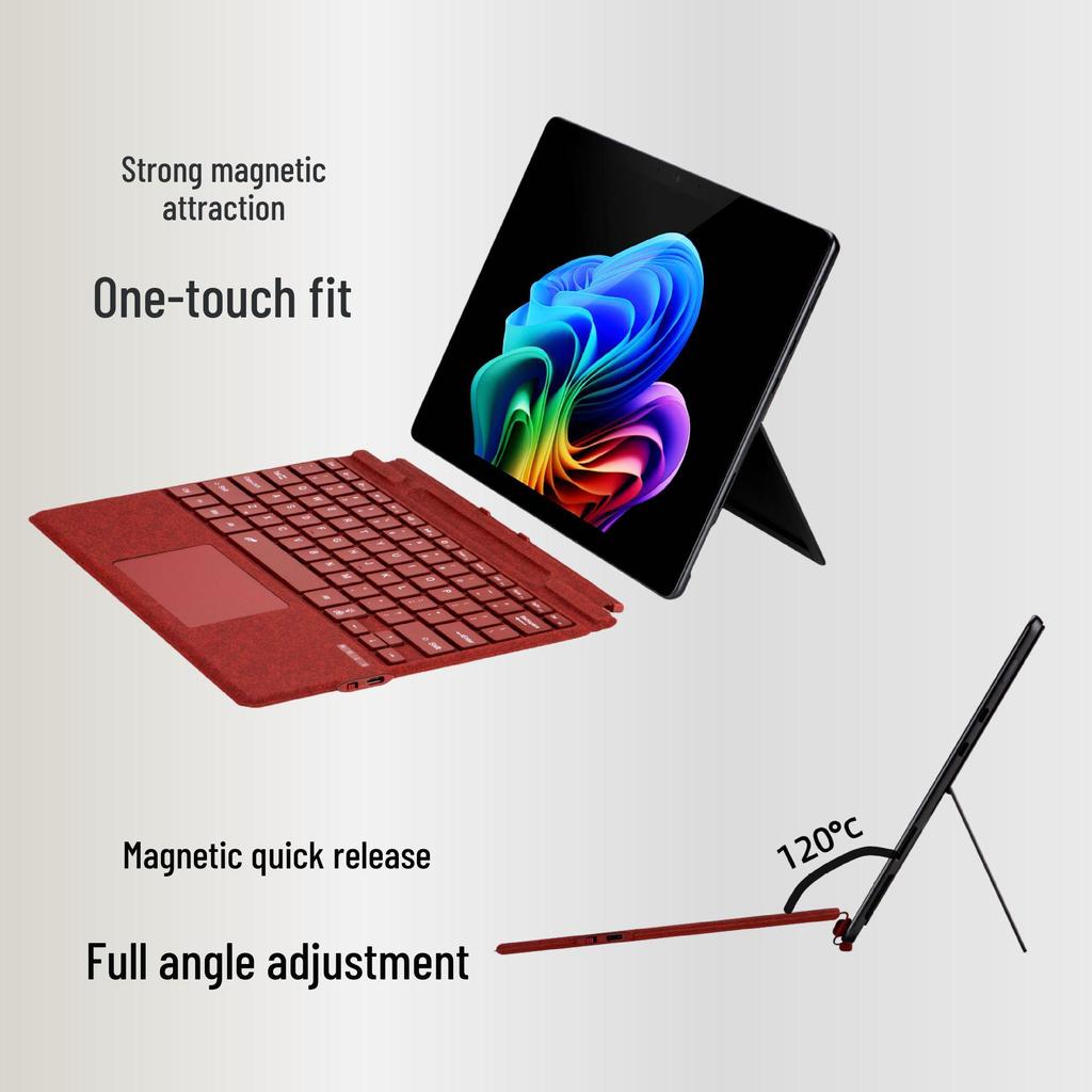 Backlit Magnetic Wireless Keyboard Case for Microsoft Surface Pro 3-7