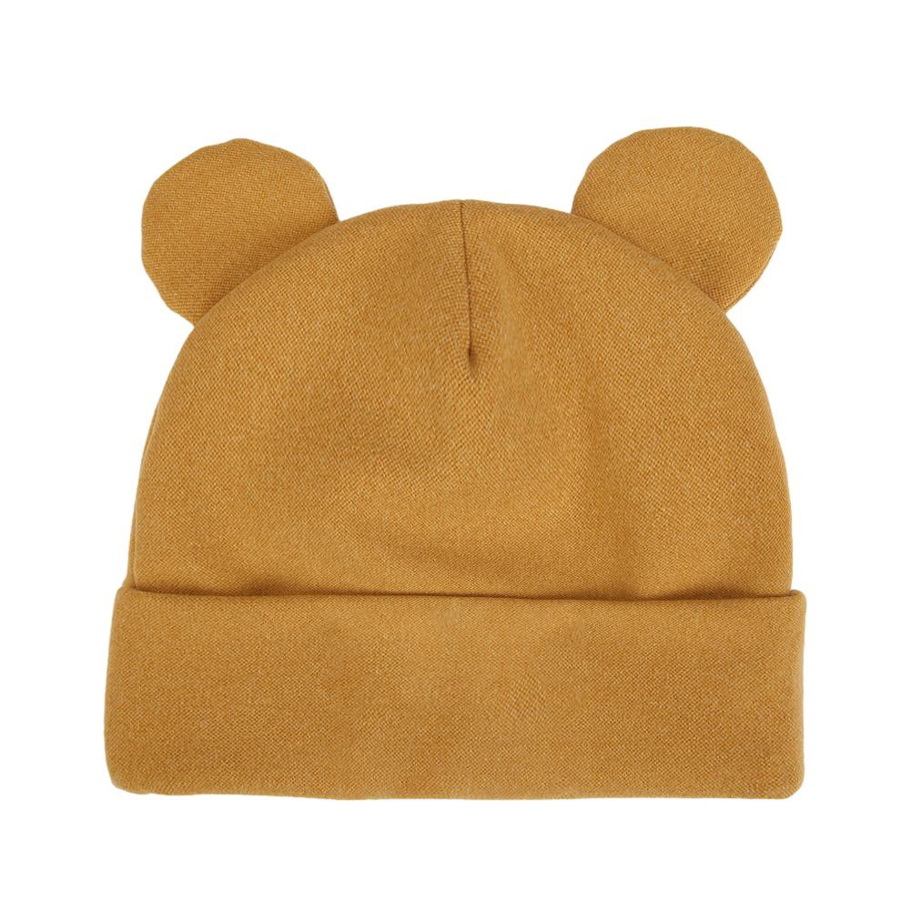 Cute Bear Ear Baby Turban Hats Autumn Winter Newboorn Boys Girls Faux Cashmere Caps Beanies Infant Bonnets Kids Warm Headwraps