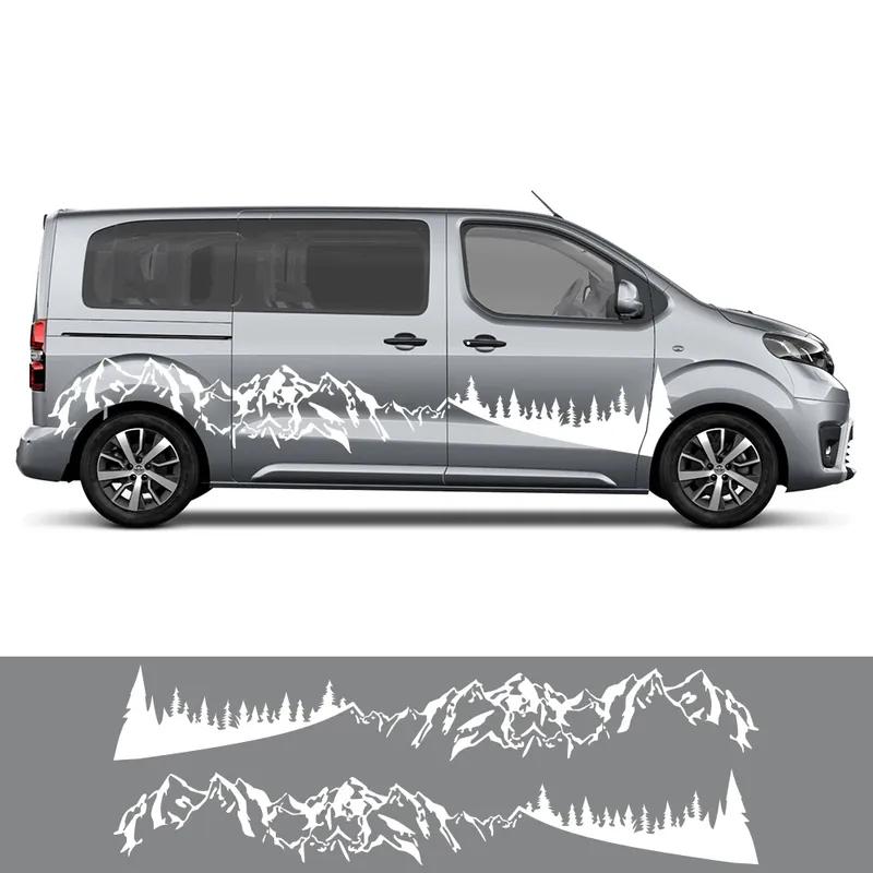Mounta Forest Styling Van Body Side Sticker For Toyota ProAce Verso City Car Camper Graphics Decor Decal Auto Accessories