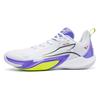 361 Blitz 2 Rebound Breathable Slip Resistant Low Top Basketball Shoes Men's White Blue 572531104-4