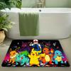 Pokemon Pikachu & Bulbasaur Riverbank Print Doormat Anti-slip Absorbent Floor Mat for Home Entrance Bedroom Living Room Decor