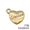 Gifts For Women Charms Bulk Family Member Heart Tags Charms Pendant Souvenir Male Pendant