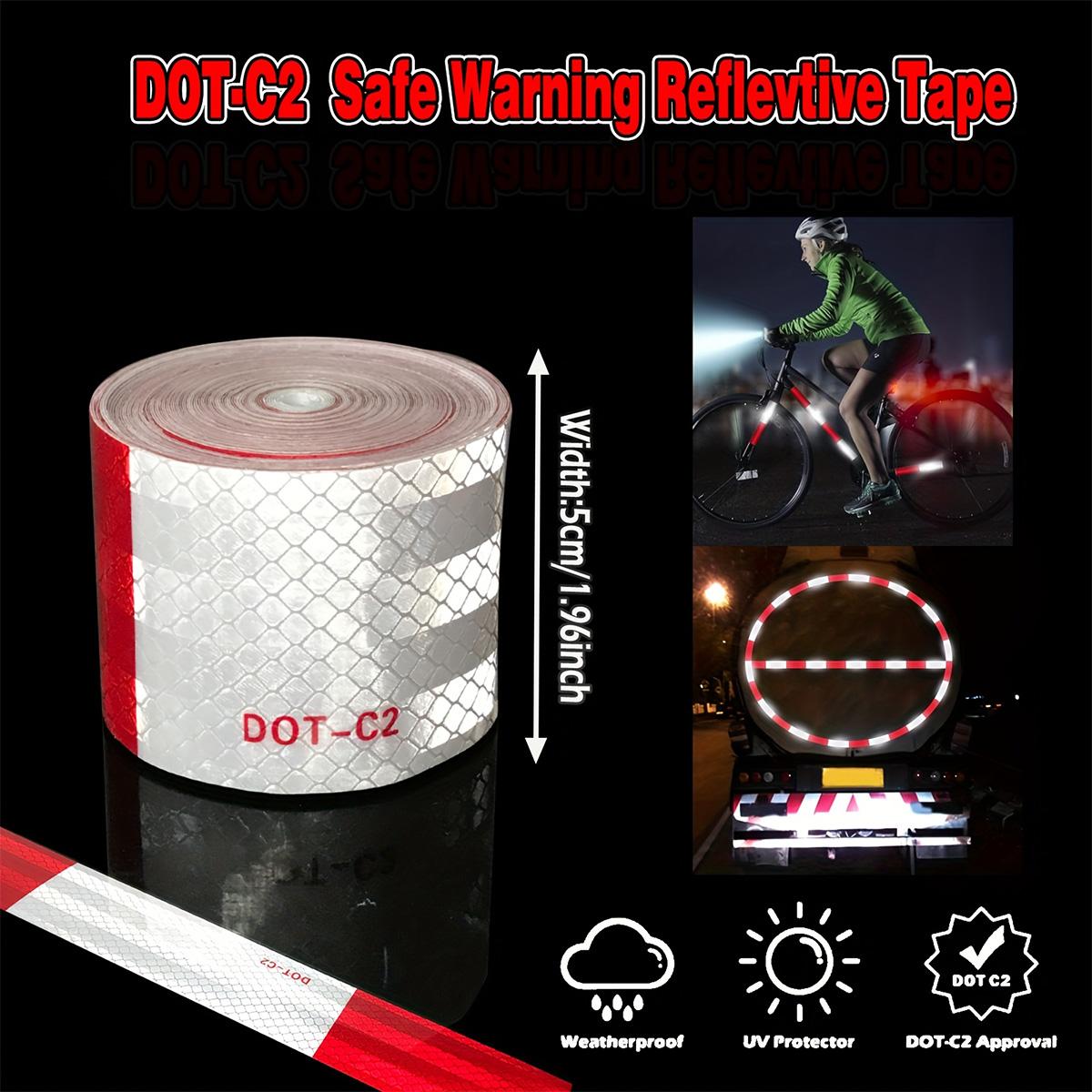 

Светоотражающая защитная лента DOT-C2 Водонепроницаемая клейкая лента повышенной видимости для прицепов, улицы, автомобилей, грузовиков 5cm&1m