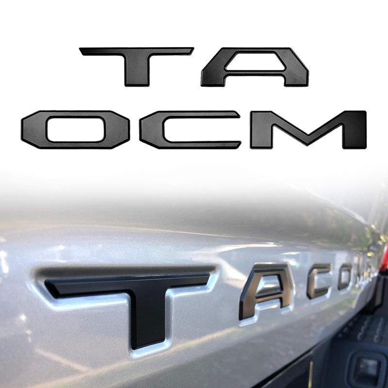 3D ABS Car Letters Sticker for Toyota Tundra Tacoma Pickup Truck Rear Tailgate Emblem Badge Decal Exterior Accessories